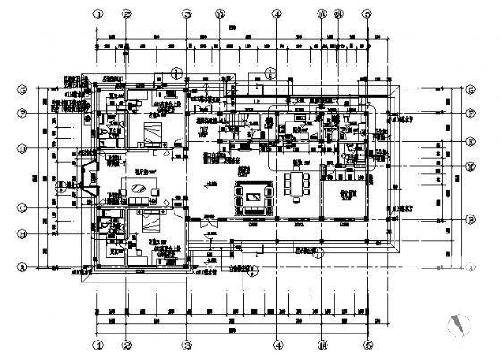 小型2层别墅（E型）建筑CAD施工图纸 - 3