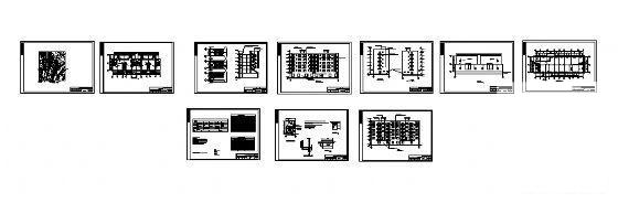 6层商住楼建筑施工CAD图纸（总） - 2
