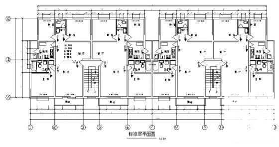 6层商住楼建筑施工CAD图纸（总） - 3