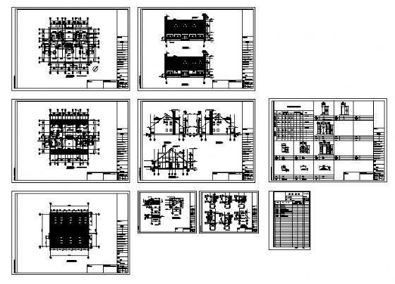 小型的2层别墅（A型）建筑CAD图纸 - 4