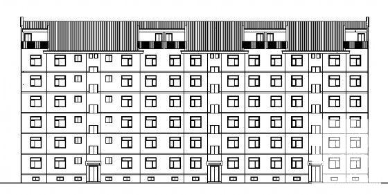 派出所干警住宅楼建筑CAD施工图纸 - 3