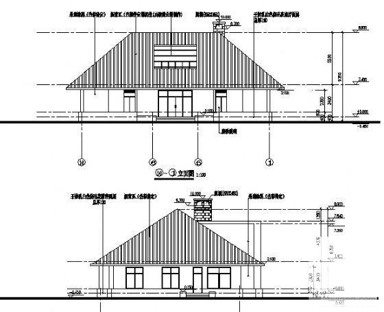 详细的2层别墅（B型）建筑CAD施工图纸 - 2
