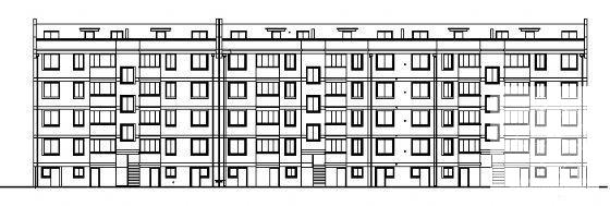 区住宅楼建筑CAD施工图纸 - 3