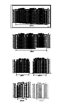 12层住宅楼（香榭里）建筑方案设计CAD图纸 - 1