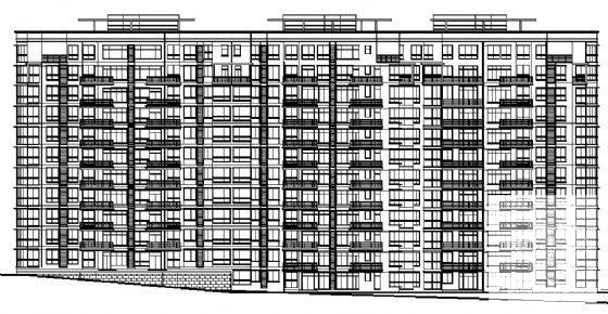 12层住宅楼（香榭里）建筑方案设计CAD图纸 - 2