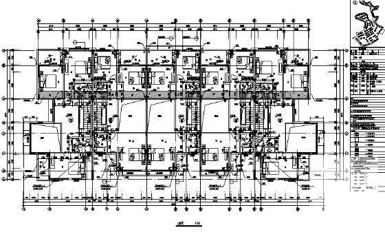 精美联排别墅建筑CAD施工图纸 - 3