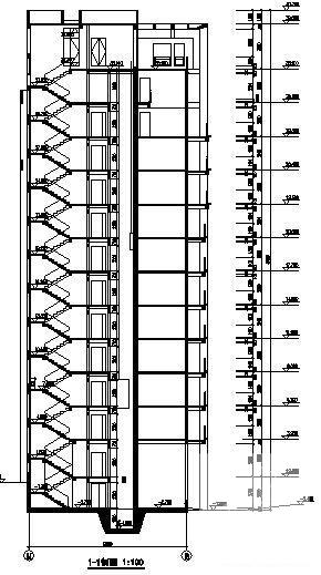 12层住宅楼建筑设计CAD图纸 - 1