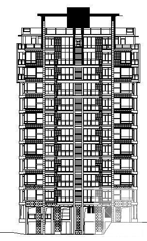 12层住宅楼建筑设计CAD图纸 - 3