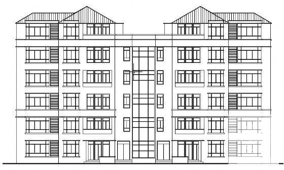 6层复式公寓建筑CAD图纸 - 2