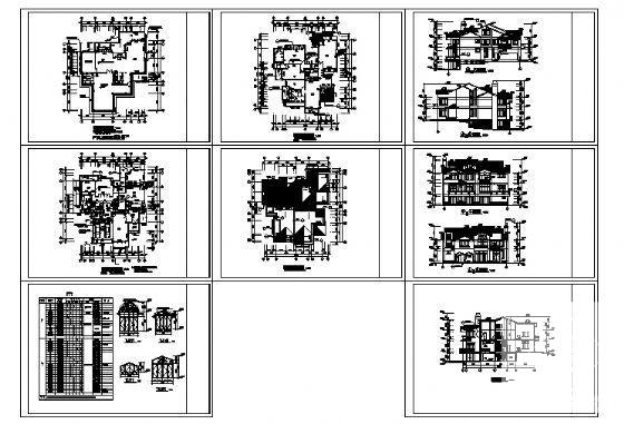 3层别墅建筑CAD图纸（简单实用） - 2
