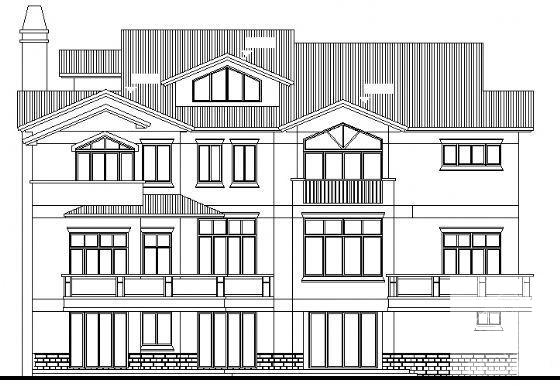 3层别墅建筑CAD图纸（简单实用） - 3
