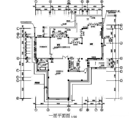 3层别墅建筑CAD图纸（简单实用） - 4
