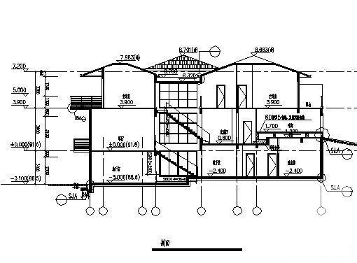 丹堤A区1号楼建筑CAD施工图纸 - 3