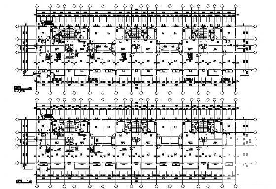 7层住宅楼建筑施工CAD图纸（框剪结构） - 1