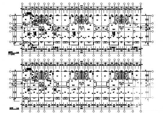 7层住宅楼建筑施工CAD图纸（框剪结构） - 1