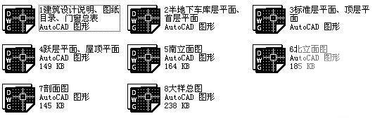 7层住宅楼建筑施工CAD图纸（框剪结构） - 2