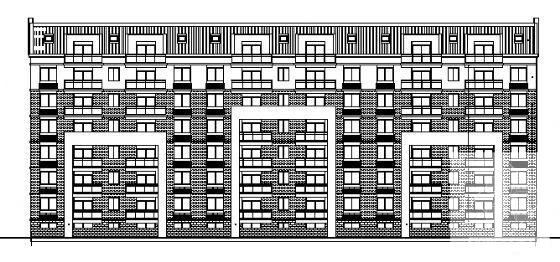7层住宅楼建筑施工CAD图纸（框剪结构） - 4