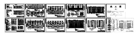 6层御营山景住宅楼楼建筑结构CAD施工图纸 - 1