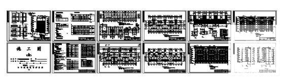 6层御营山景3#楼建筑结构CAD施工图纸 - 1