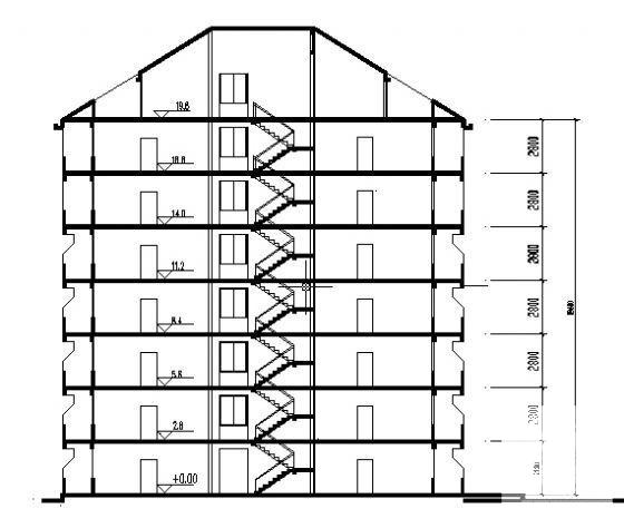 小型外环路沙河区修建性规划住宅楼建筑CAD图纸 - 3