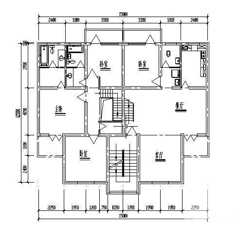 外环路沙河区修建性规划住宅楼方案设计CAD图纸 - 3