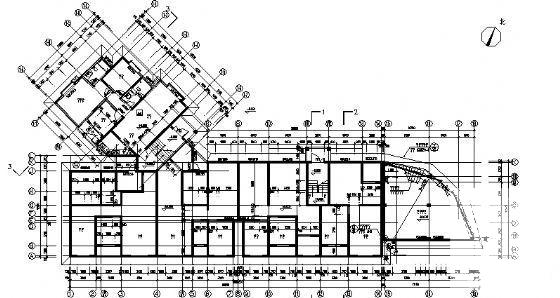 6层御营山景1#楼建筑结构CAD施工图纸 - 1