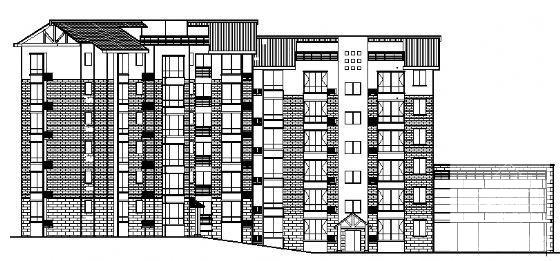 6层御营山景1#楼建筑结构CAD施工图纸 - 3