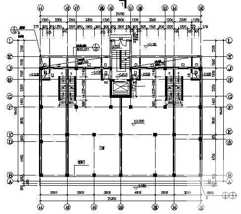 9层商住楼建筑方案设计CAD图纸 - 2