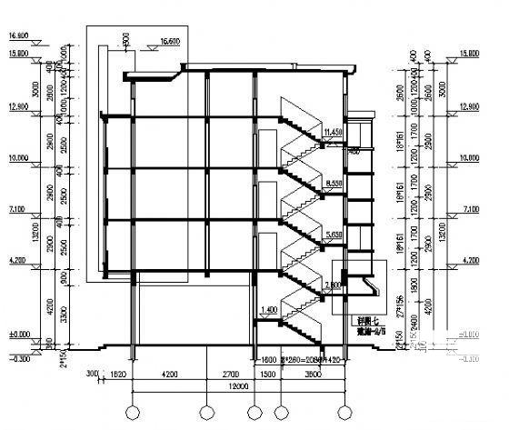 4层商住楼建筑方案设计CAD图纸 - 4