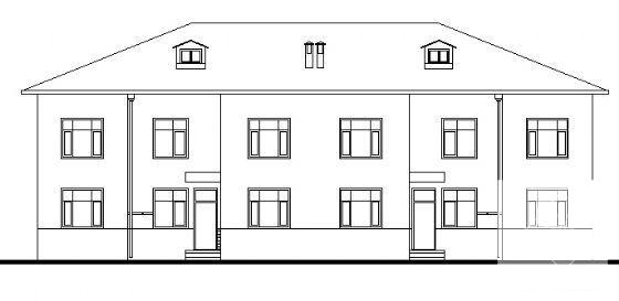 精美简单的2层别墅建筑施工CAD图纸 - 1