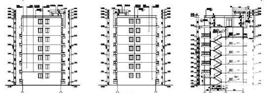 精美7层住宅楼建筑CAD图纸 - 4