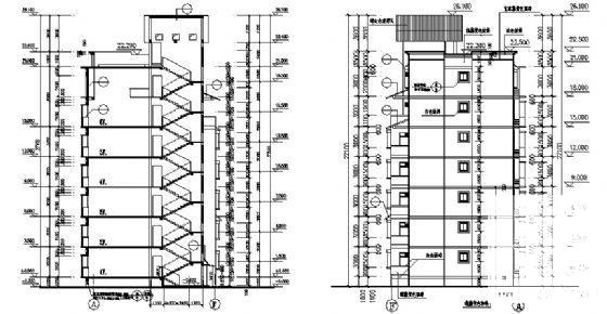 天奇花园小区F区住宅楼建筑CAD图纸 - 3