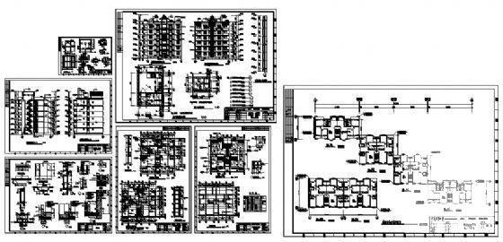 天奇花园小区A区住宅楼建筑CAD施工图纸 - 3