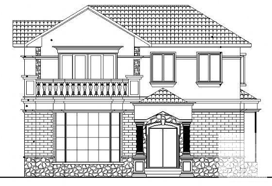 2层小户型独立别墅建筑施工CAD图纸（框架结构） - 2