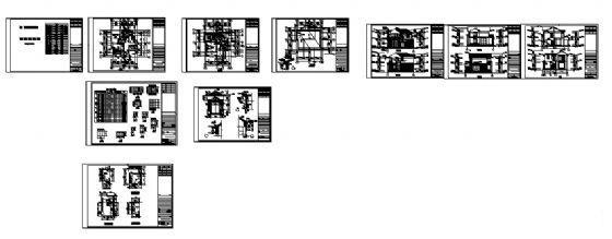2层小户型独立别墅建筑施工CAD图纸（框架结构） - 3