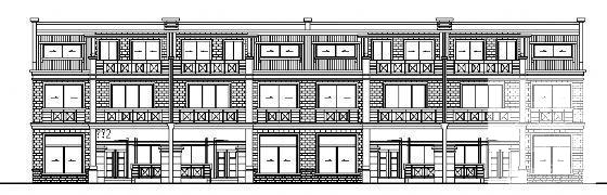 砖混结构2层联体别墅建筑CAD施工图纸 - 2