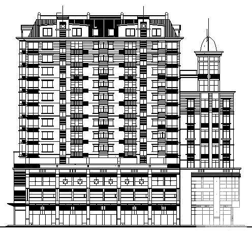 框剪结构11层住宅楼建筑施工CAD图纸 - 2