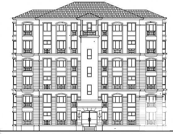 长江国际花园44号住宅楼建筑施工CAD图纸 - 1