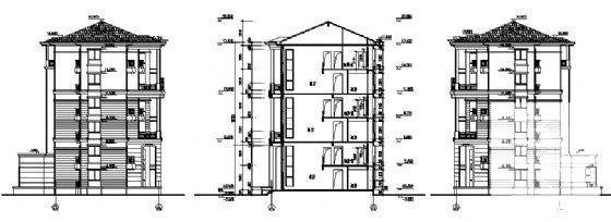 长江国际花园44号住宅楼建筑施工CAD图纸 - 3