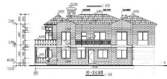 2层别墅建筑结构CAD施工图纸（砌体结构） - 3