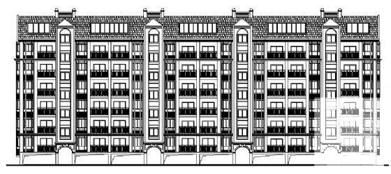 住宅小区——6层住宅楼单体建筑方案设计CAD施工图纸 - 1