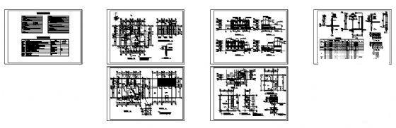 2层砖混结构小住宅楼建筑方案设计CAD图纸 - 1