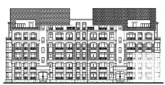 长江国际花园6层住宅楼建筑施工CAD图纸 - 4