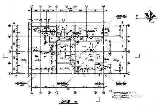 村镇2层小住宅楼建筑方案设计CAD图纸 - 2