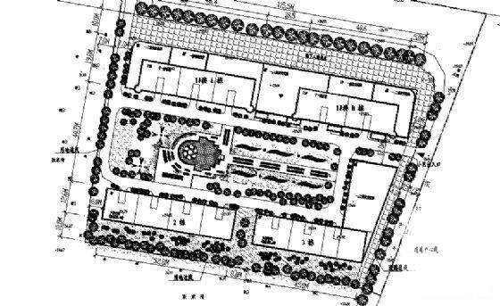 住宅小区商住楼楼群建筑施工CAD图纸 - 4