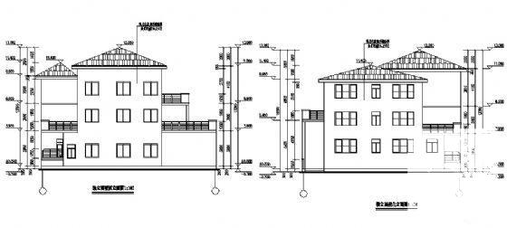 3层独立别墅建筑CAD施工图纸（砌体结构） - 1