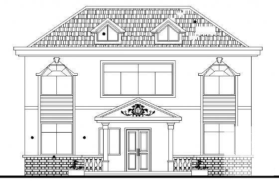 2层别墅建筑方案设计CAD图纸 - 3