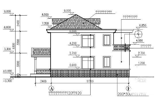2层别墅建筑方案设计CAD图纸 - 4