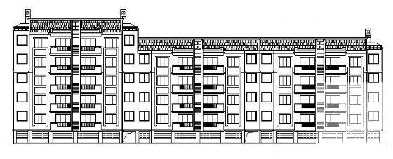 5层住宅楼建筑施工CAD图纸（框剪结构） - 2