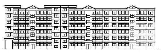 6层住宅楼建筑CAD施工图纸 - 1